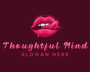 Sexy Woman Lips logo design