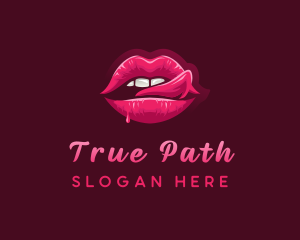 Sexy Woman Lips logo design