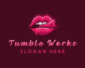 Sexy Woman Lips logo design