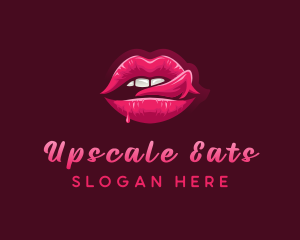 Sexy Woman Lips logo design