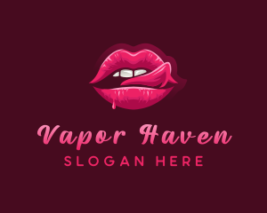 Sexy Woman Lips logo design