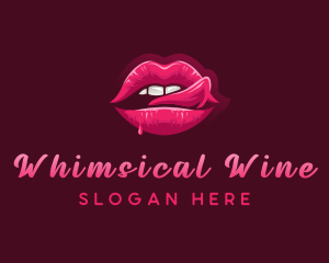 Sexy Woman Lips logo design