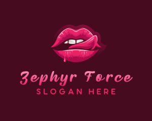 Sexy Woman Lips logo design