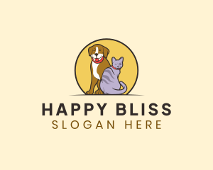 Happy Pet Animal logo design