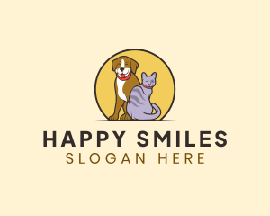 Happy Pet Animal logo design