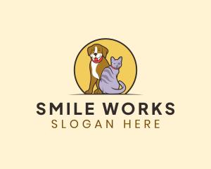 Happy Pet Animal logo design