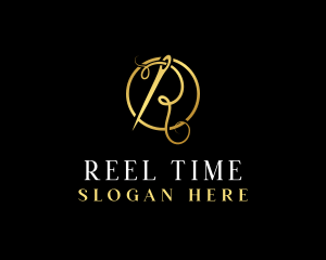 Luxury Sewing Needle  logo design