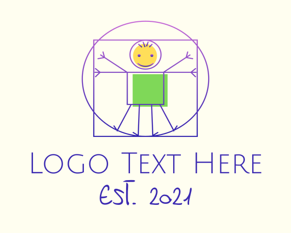 Stick Figure logo example 3