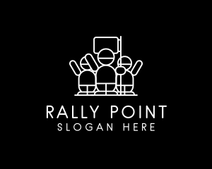 Protest Rally People logo