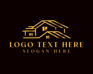 Minimalistic - Luxury Roof Real Estate logo design