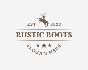 Western Cowboy Rodeo logo design