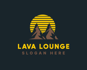 Outdoor Sunset Mountain  logo design