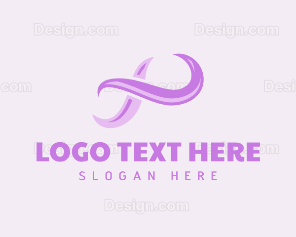 Purple Abstract Loop Logo