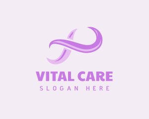 Purple Abstract Loop logo