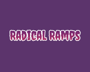 Purple Horror Font logo design