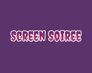 Purple Horror Font logo design