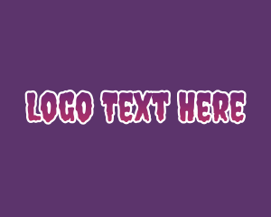Horror - Purple Horror Font logo design