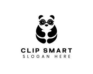 Panda Smart Eyeglasses logo design