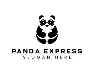 Panda Smart Eyeglasses logo design