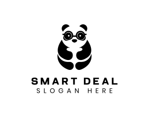 Panda Smart Eyeglasses logo design