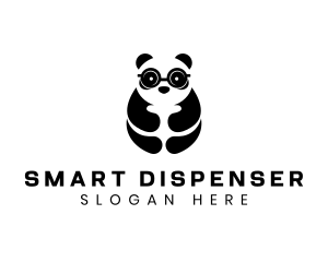 Panda Smart Eyeglasses logo design