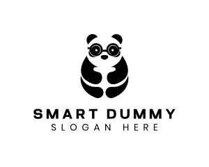 Panda Smart Eyeglasses logo design