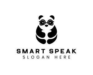 Panda Smart Eyeglasses logo design