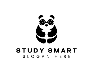 Panda Smart Eyeglasses logo design