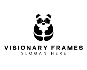 Panda Smart Eyeglasses logo design