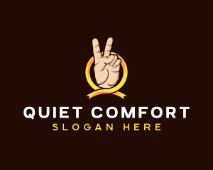 Peace Sign Hand logo