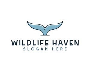 Whale Aquarium Wildlife  logo design