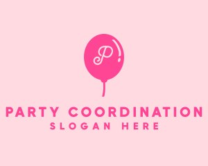 Party Balloon Kids Party logo design