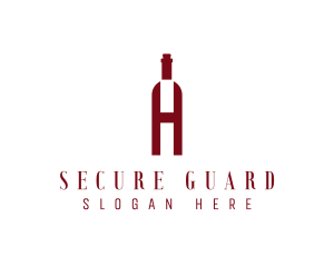 Red Wine Letter H logo