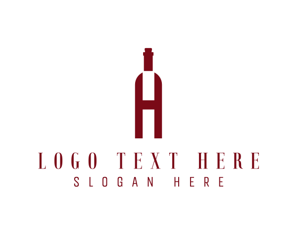 Red Bottle logo example 1