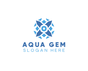 Crystal Diamond Gem logo design