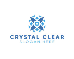 Crystal Diamond Gem logo design