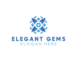 Crystal Diamond Gem logo design