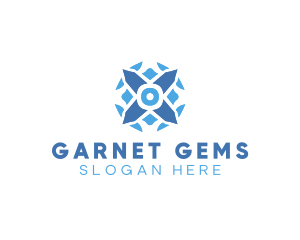 Crystal Diamond Gem logo design