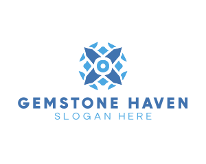 Crystal Diamond Gem logo design