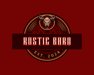 Bison Ranch Horn logo design