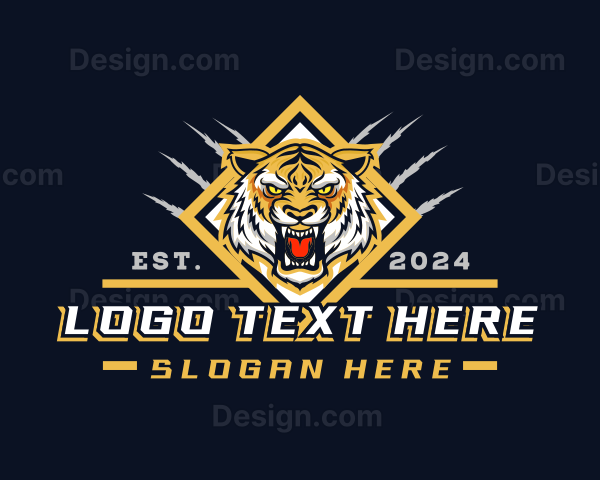 Wild Tiger Scratch Gaming Logo