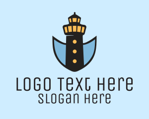 Lighthouse Tower Shield logo