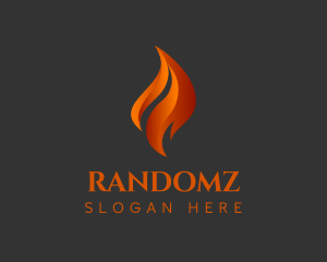 Orange Fire Blaze logo