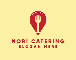 Food Restaurant Location Finder logo design