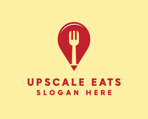 Food Restaurant Location Finder logo design