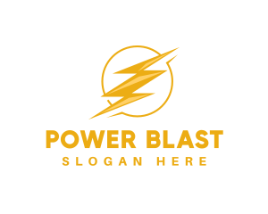 Electric Power Lightning logo design