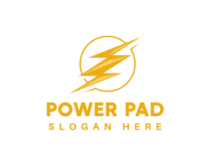 Electric Power Lightning logo design