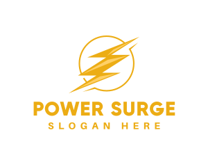 Electric Power Lightning logo design