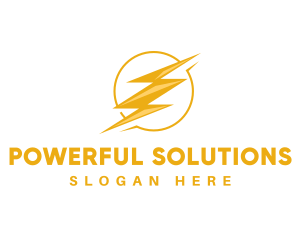 Electric Power Lightning logo design