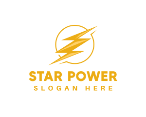 Electric Power Lightning logo design